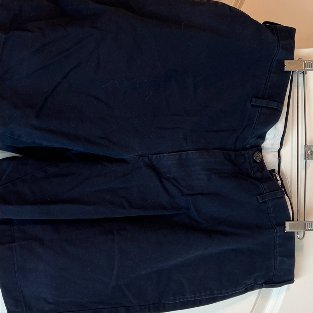 Lands' End Navy Blue Men's Flat Front Shorts